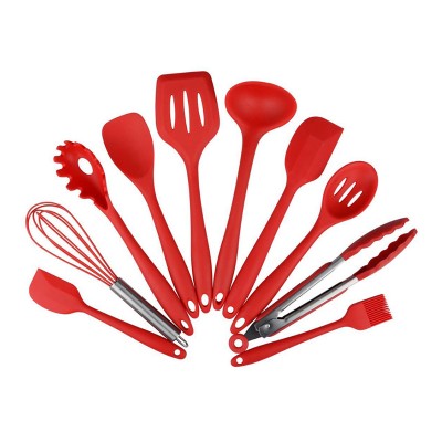 10 Piece Multi Purpose Cooking Accessories Tools Silicone Kitchen Utensil Set