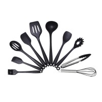 Heat Resistant 10 Piece Silicone Cooking Tools Set Kitchen Utensils Set