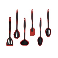 Kitchen cooking tools high resistant 6 pieces silicone utensils set