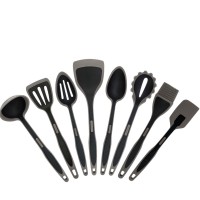 New style Soft Nonstick Kit 8 Pieces Silicone Kitchen Utensil Set