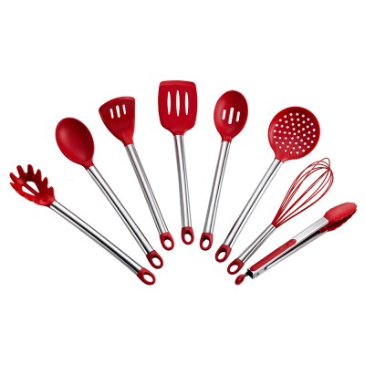 Innovative 8-Piece BPA Free Nonstick Silicone Kitchen Utensils Heat Resistant Cooking Utensil Set