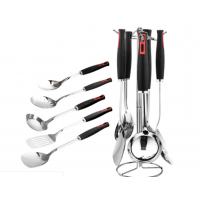 Easy to clean Home Stainless Steel Cooking Tools bakelite handle 6pcs Kitchen Utensil Set