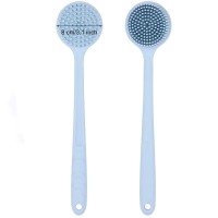 Non-toxic Silicone Bath Brush Back Brush with Long Bristle